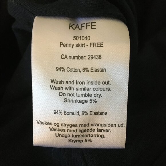 Kaffe Black Stretchy Pull-on Jersey Penny Skirt - L - Picture 10 of 16